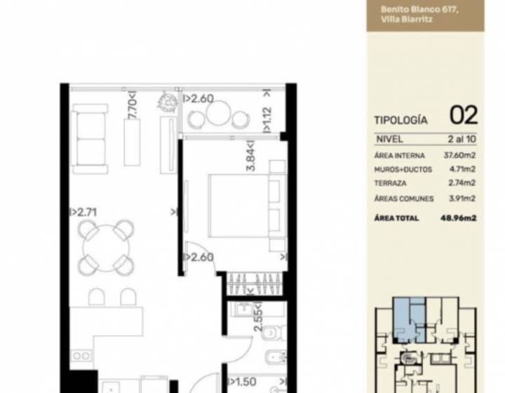 Apartamento 1 dormitorio en pozo punta carretas