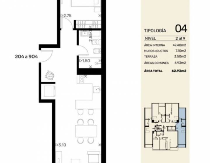 Apartamento 1 dormitorio en pozo punta carretas