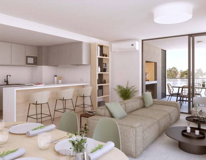 Apartamento de Dos dormitorios con vista a los lagos de Carrasco Este