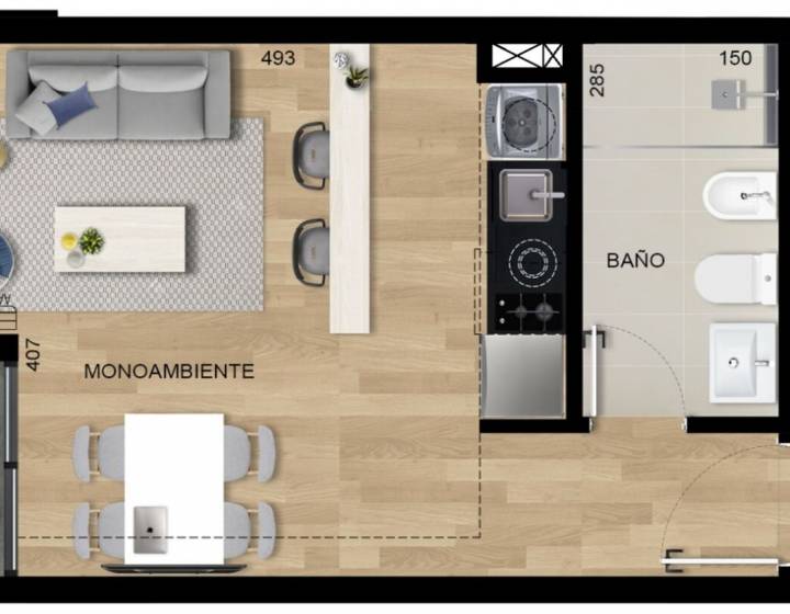 Oportunidad, Venta Monoambiente Luminoso - Nostrum Malv&iacute;n