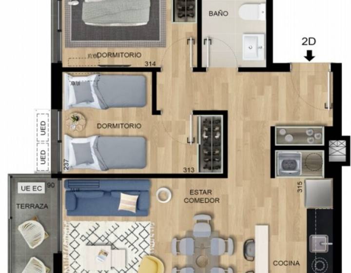 Apartamento a Estrenar 2 Dormitorios, Hermosa vista y amenities - Nostrum Malvin