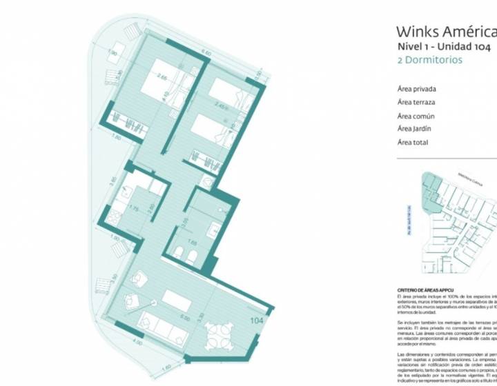 Apartamento dos dormitorio a estrenar en Av. de las Am&eacute;ricas (Diciembre 2026)  en Av. de las Am&eacute;rica
