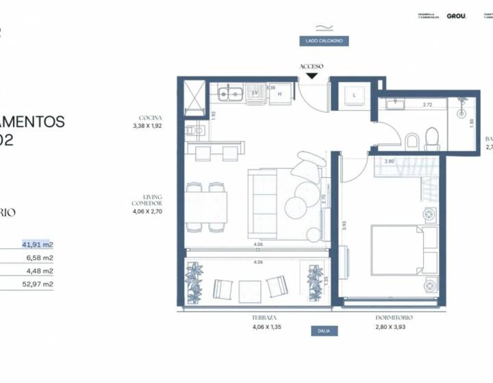 Apartamento 1 dormitorio
