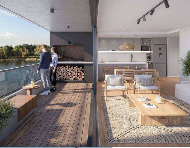 Apartamento dos dormitorios sobre el lago a estrenar en 2028