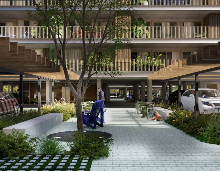Apartamento un dormitorio sobre el lago