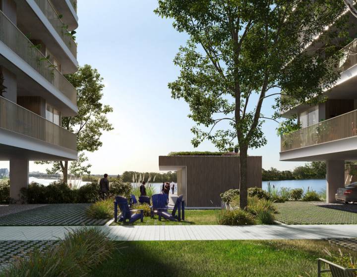 Apartamento un dormitorio sobre el lago