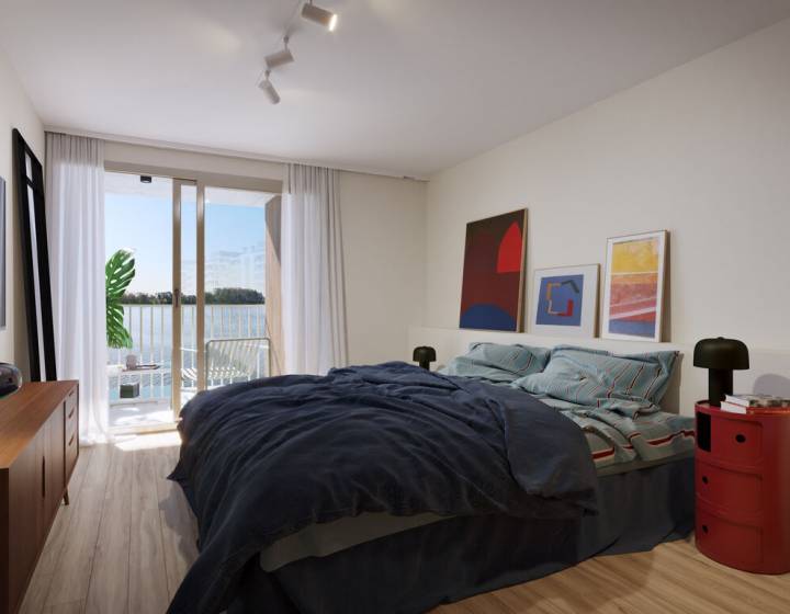Apartamento un dormitorio sobre el lago
