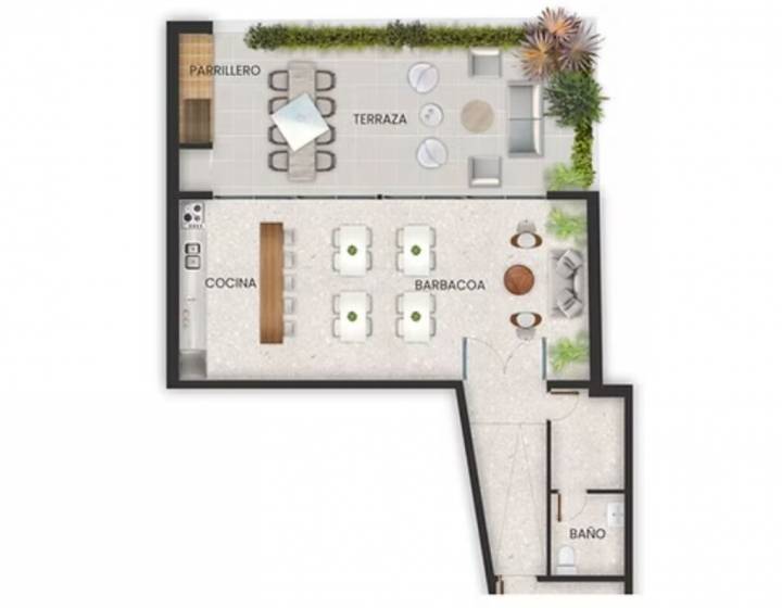 Alquiler Apartamento 1 Dormitorio &ndash; Punta Carretas