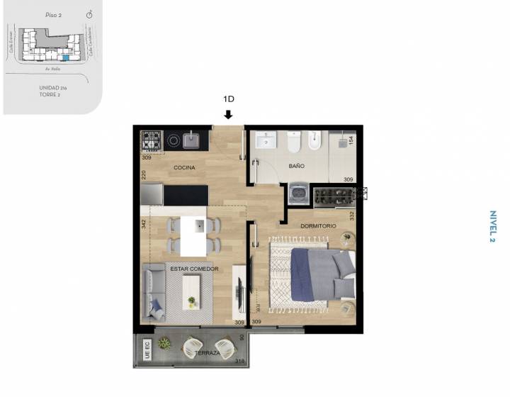 Venta Apartamento 1 dormitorio en malvin