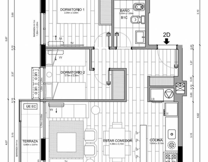 Venta Apartamento 2 dormitorios Malv&iacute;n