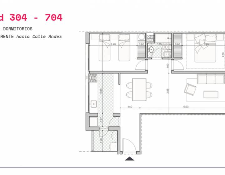 VENTA Apartamento 2 dormitorios Excelente renta Alma Sur