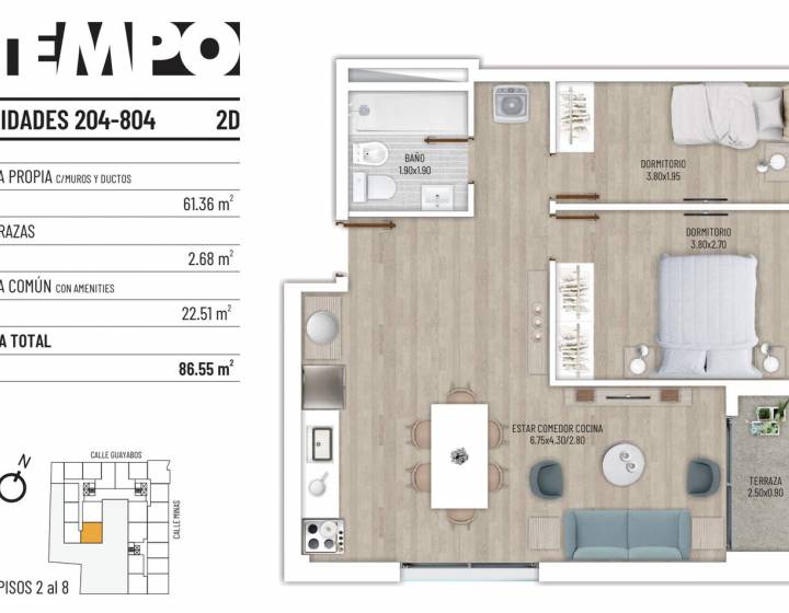 SE VENDE APARTAMENTO DE 2 DORMITORIOS  CORDON