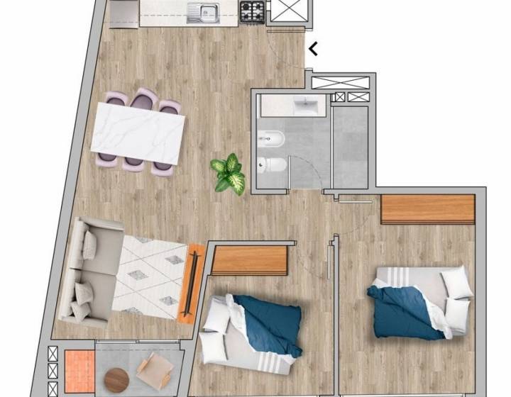 Venta De Excelentes Apartamentos De 2 Dormitorios/ Barrio Palermo/ Proyecto Siel Palermo