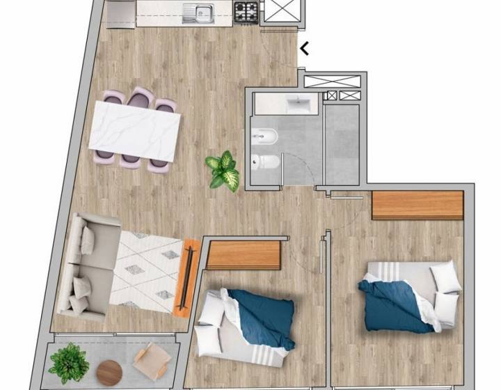 Venta De Excelentes Apartamentos De 2 Dormitorios/ Barrio Palermo/ Proyecto Siel Palermo
