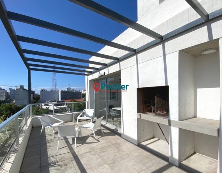 Alquilo Apartamento De 1 Dormitorio Con Terraza Hacia El Norte, Barbacoa, Parque Rod&oacute;