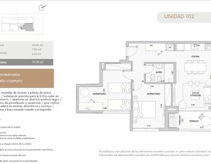 Apartamento 2 dormitorios San Jos&eacute; de Carrasco - a estrenar 2027