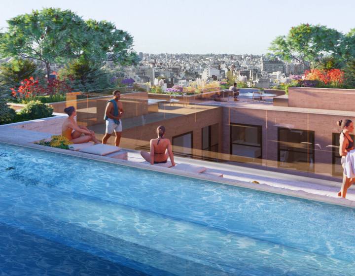 Apartamentos de 3 y 4 dormitorios frente a Parque Villa Biarritz | Arquitectura internacional