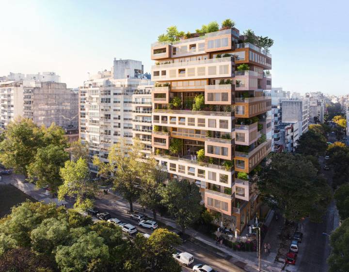 Apartamentos de 3 y 4 dormitorios frente a Parque Villa Biarritz | Arquitectura internacional