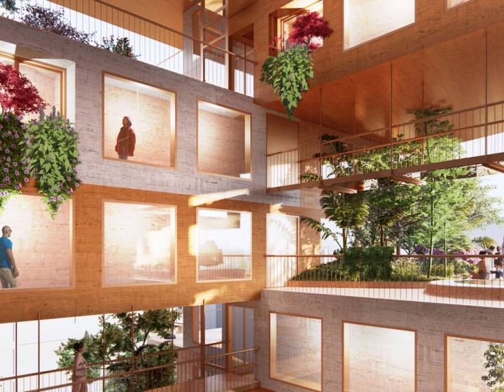Apartamentos de 3 y 4 dormitorios frente a Parque Villa Biarritz | Arquitectura internacional