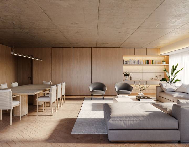 Apartamentos de 3 y 4 dormitorios frente a Parque Villa Biarritz | Arquitectura internacional