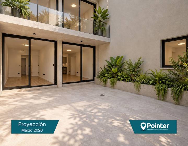 Apartamento de 1 dormitorio con patio y garaje en Punta Gorda