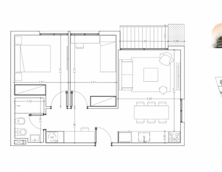 Apartamento en venta Parque Batlle dos dormitorios