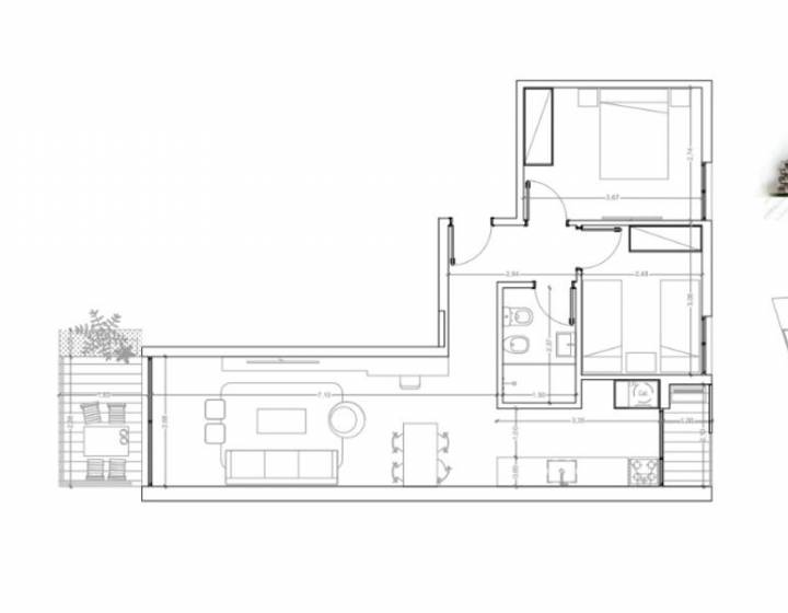Apartamento en venta Parque Batlle dos dormitorios