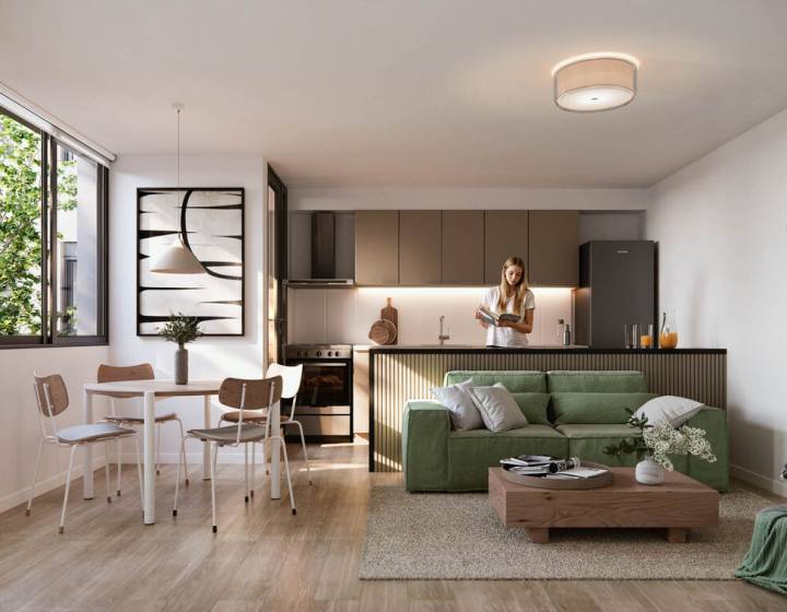 Apartamento de 1 dormitorio