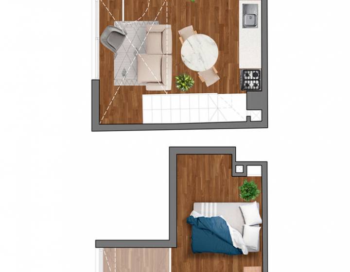 Generaci&oacute;n 45 - Lofts - Unidad 206
