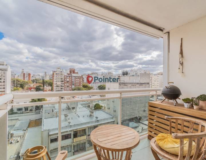 Alquilo apartamento de 1 dormitorio con terraza al frente, Pocitos