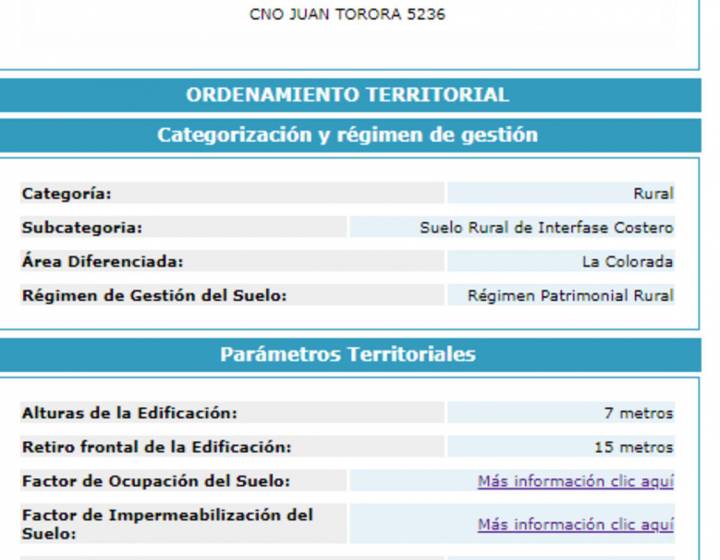 Terreno, juan torora, playa pajas blancas