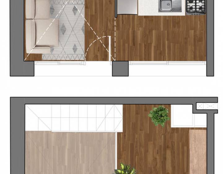 Monoambientes y Lofts Generaci&oacute;n 45  Unidad 203