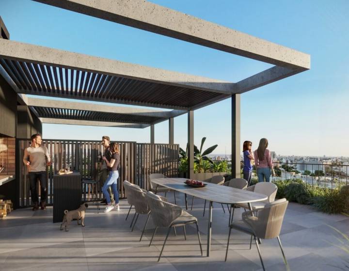 Venta de apartamento de dos dormitorios a estrenar en La blanqueada