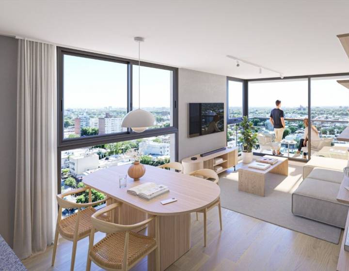 Venta de apartamento de dos dormitorios a estrenar en La blanqueada