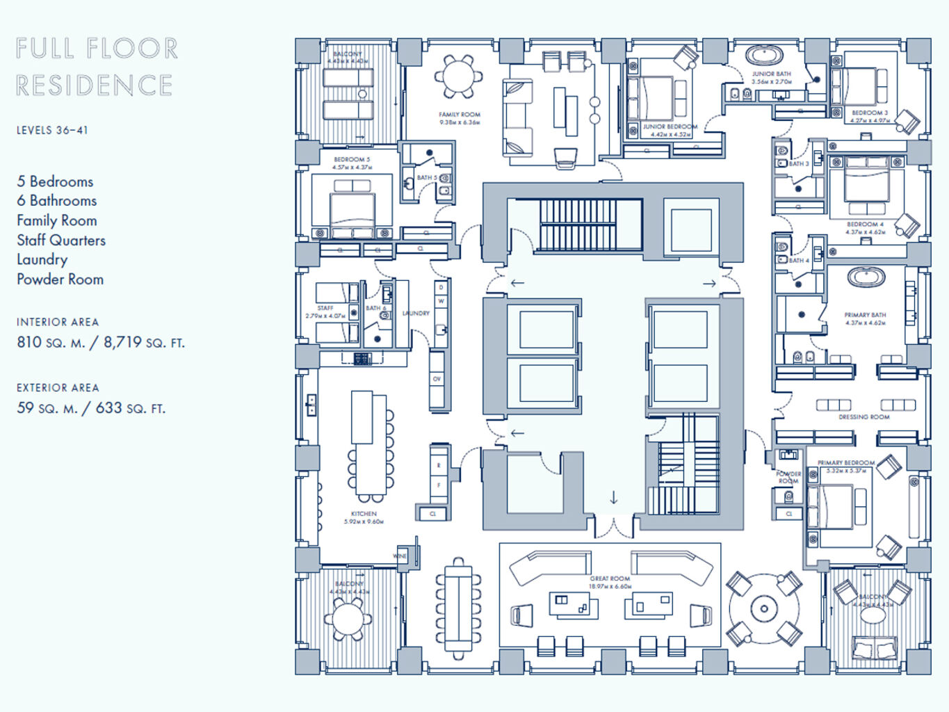 Piso Completo en Cipriani Resort & Casino — imagen 35