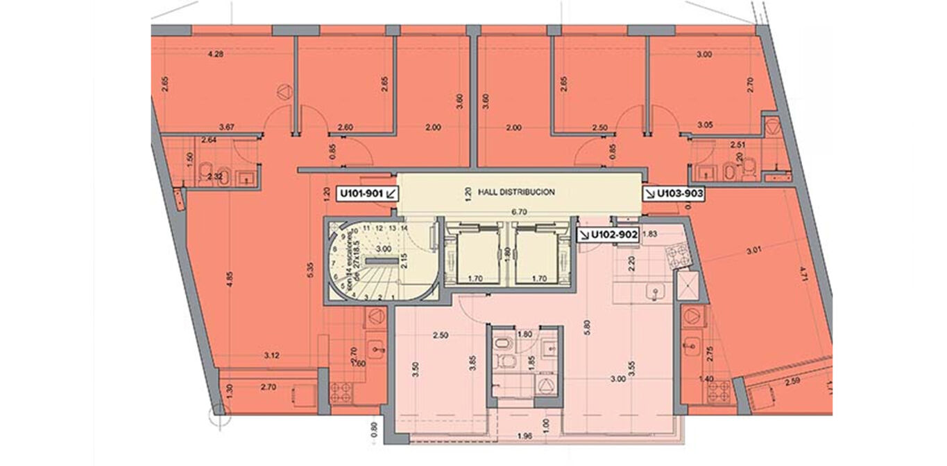 Apartamento de 3 Dormitorios en Cordón Sur — imagen 12