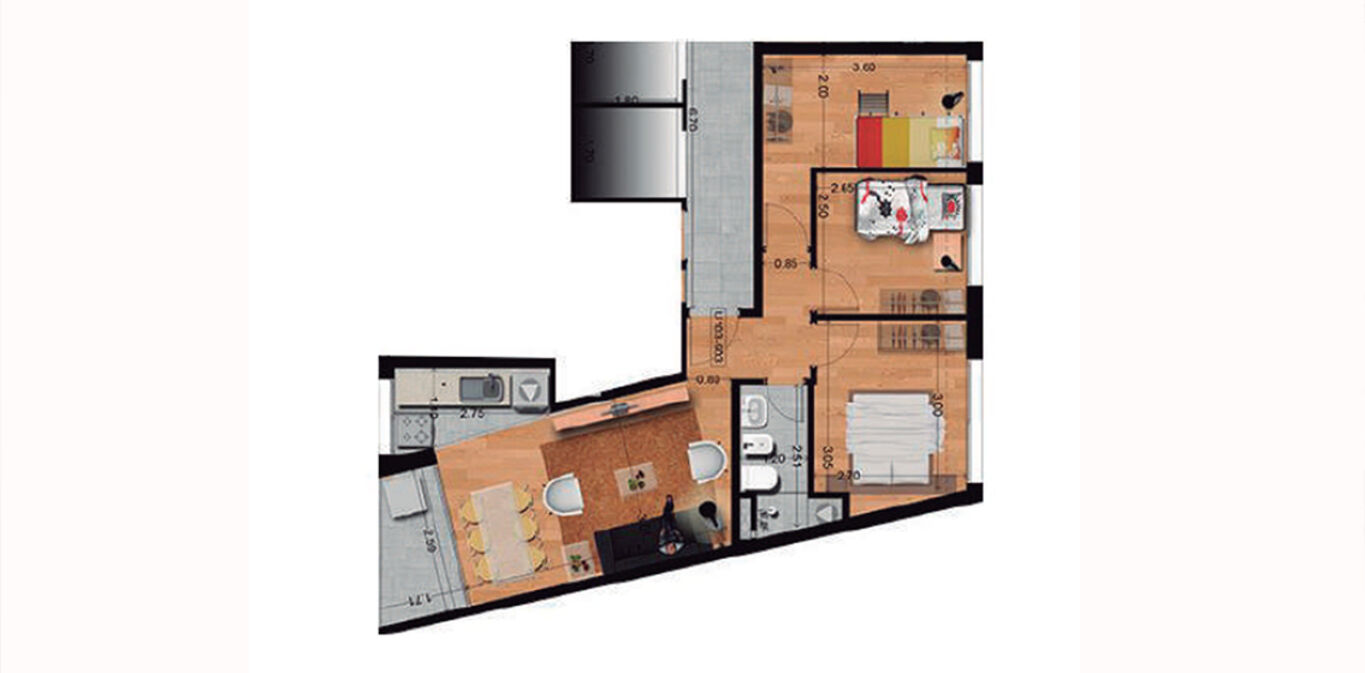 Apartamento de 3 Dormitorios en Cordón Sur — imagen 13