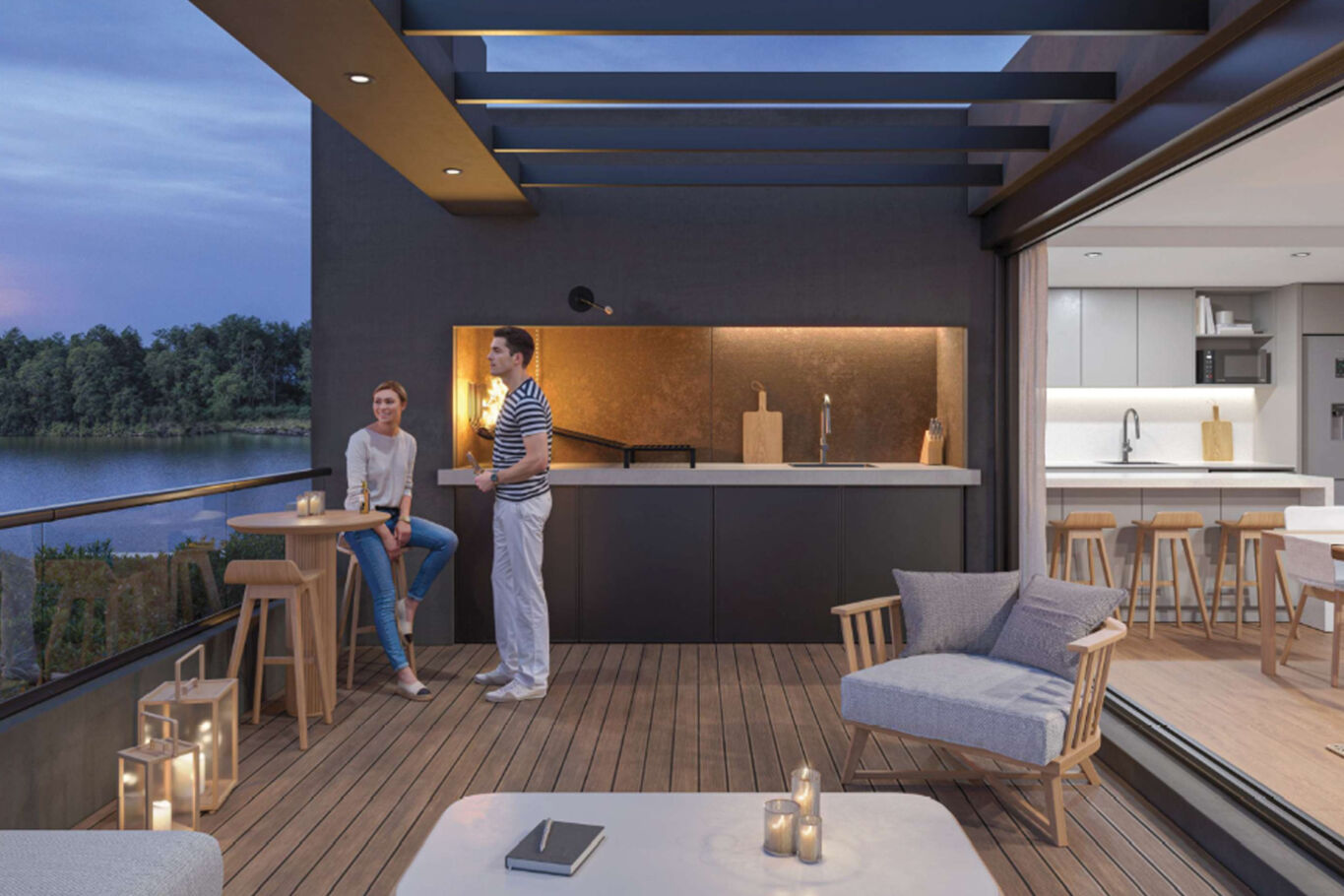 Apartamento Frente al Lago en Grou Lagún. — imagen 9