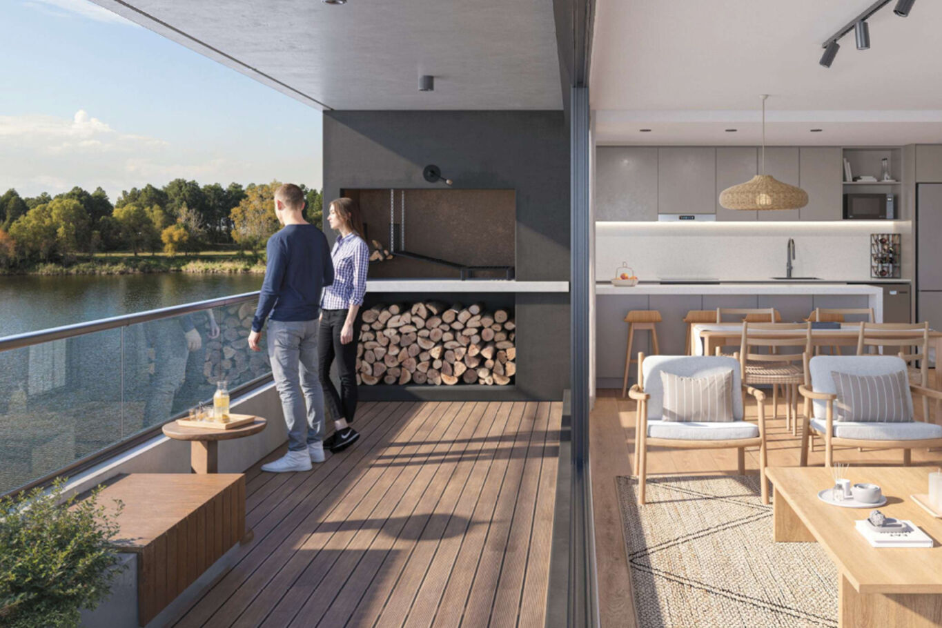 Apartamento Frente al Lago en Grou Lagún. — imagen 5