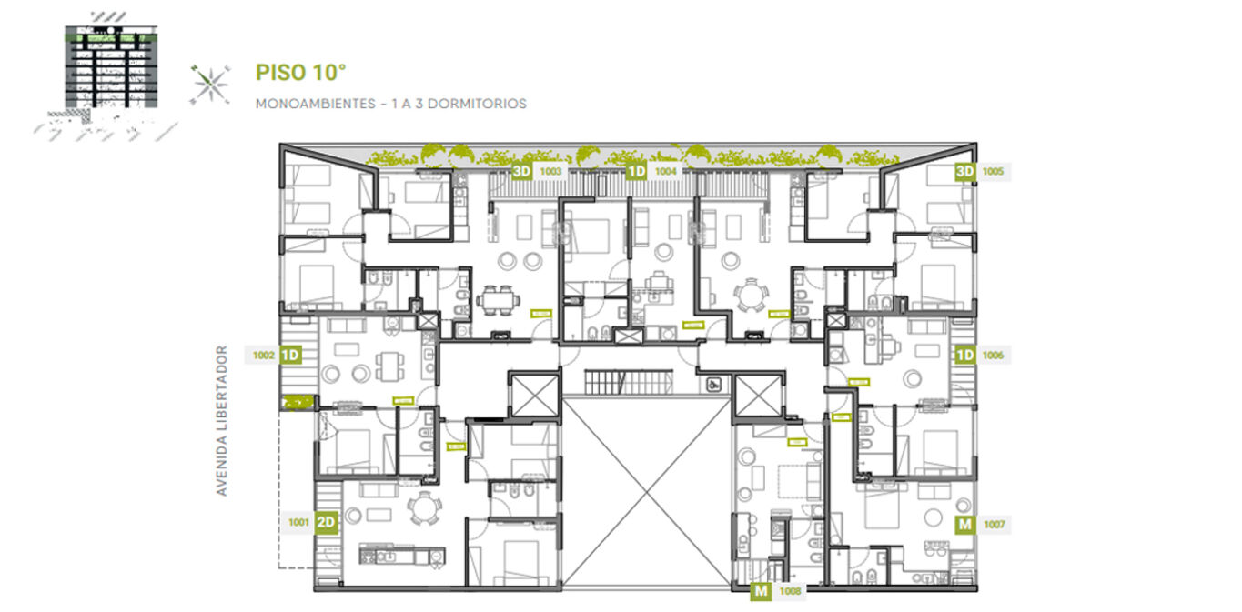 Apartamento de 3 Dormitorios en 01 Libertador — imagen 12
